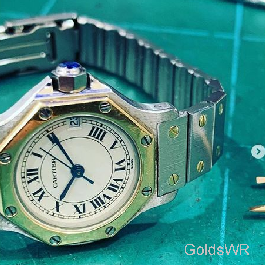 cartier watch polished